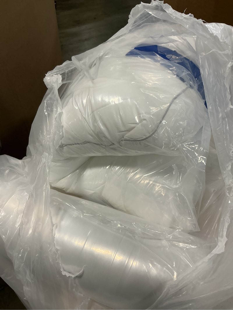 Condition photo showing As Is for CozyLux Pillows Queen Size Set of 2, Hotel Quality Bed Pillows for Sleeping 2 Pack, Cooling Pillows for Side Back and Stomach Sleepers, Down Alternative Luxury Soft Supportive Fluffy Pillows (18x28) Queen - 18" x 28" (Pack of 2) White