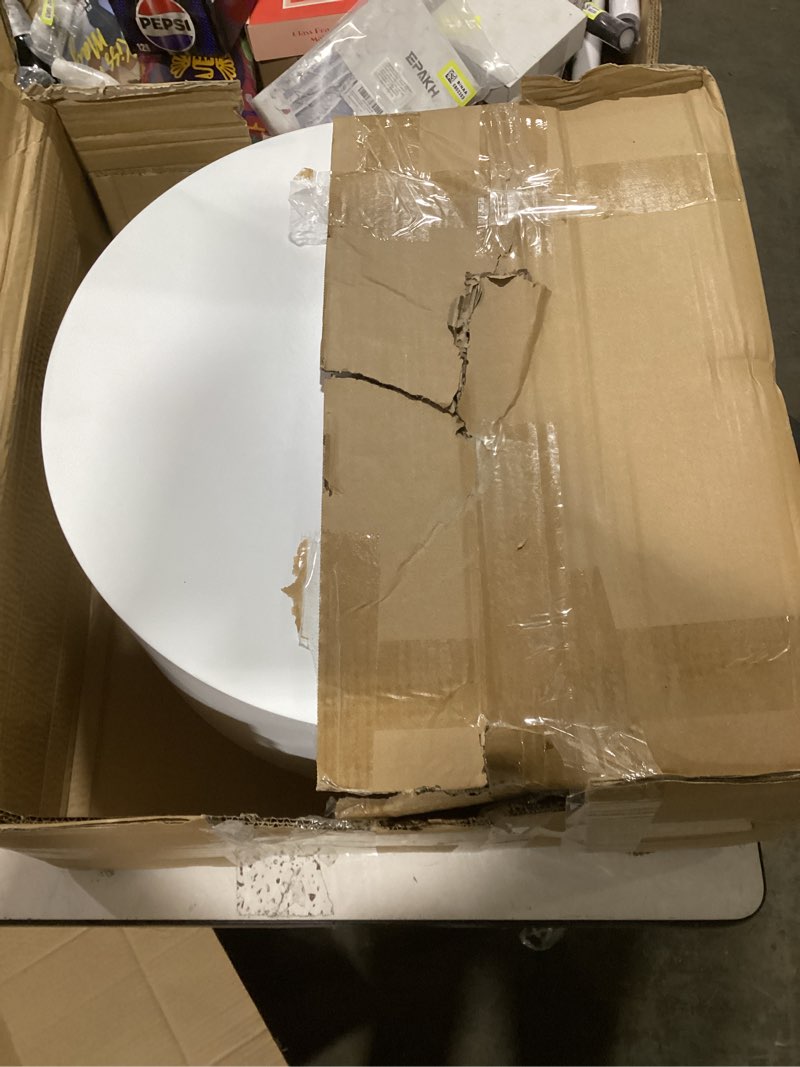 Condition photo showing Good Condition for Mannequin Display Pedestal Stands Bridal Shop Plinth Raiser Stand Party Event Decor Platform Base Tables for Model Comic-con Clothing Store Boutiques(19.7x7.9in,Round,White) 19.7x7.9in Round White
