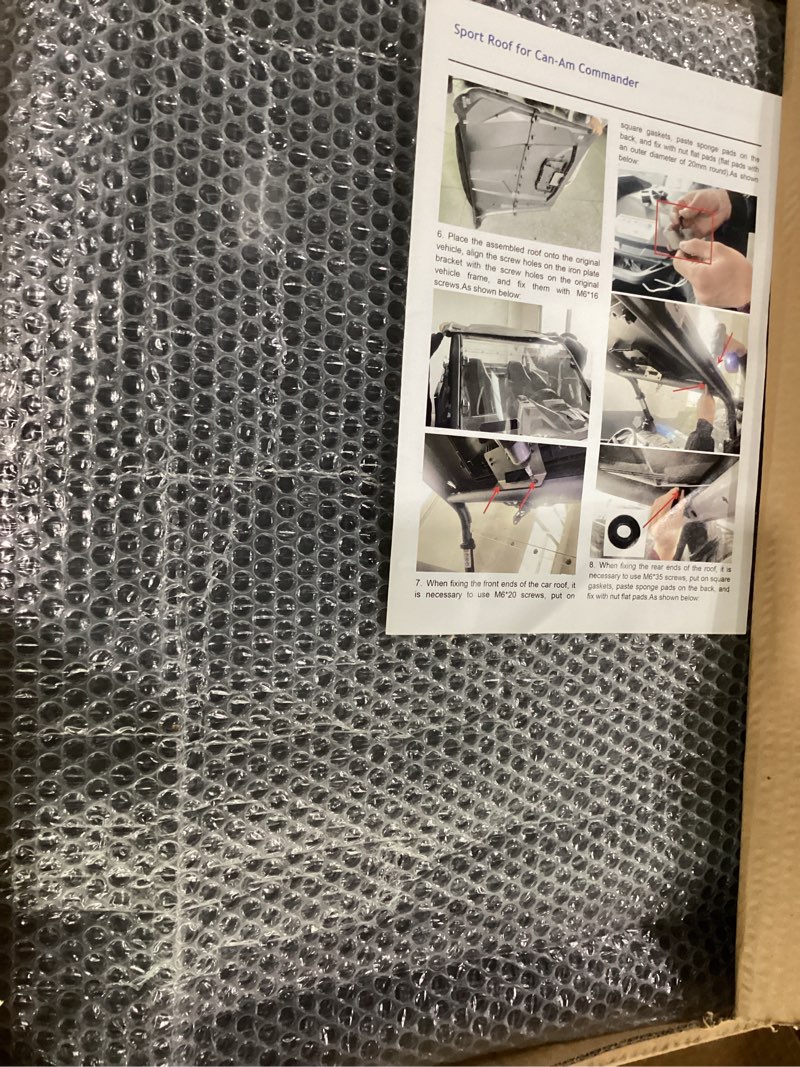 Condition photo showing New/Like New for hard roof for can-am commander, dustproof 2-piece combination poly sun visor roof top for 2021-2025 can am commander 1000r, 2022-2025 commander 700 xt/dps accessories, replace #715006218