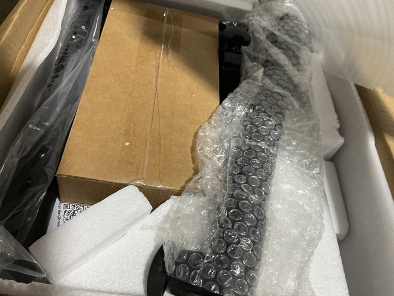 Condition photo showing Good Condition for Aothia Small Standing Desk Rolling Table Adjustable Height, Laptop Mobile Stand with Wheels, Overbed Table, Portable Computer Workstation with Tiltable Desktop for Teacher Classroom Home Office, Brown