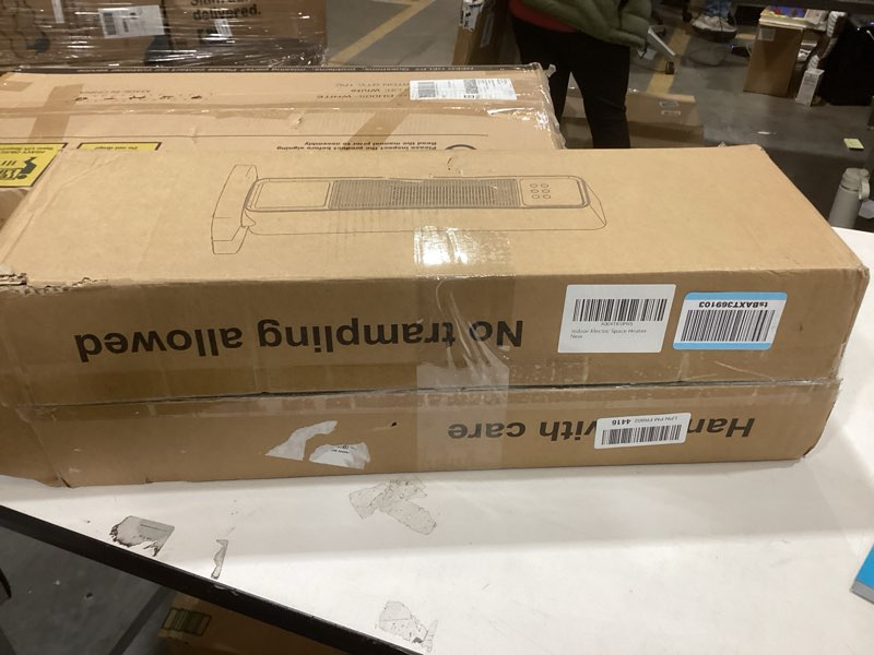 Condition photo showing Good Condition for 2026 New Space Heater, 1500W Portable Heater with Remote, Quiet Heating Electric Heater for Indoor, PTC Ceramic Fast and Safety Heat, 75° Oscillation & 12H Timer, for Home Bedroom Office Patio 1500W Heater