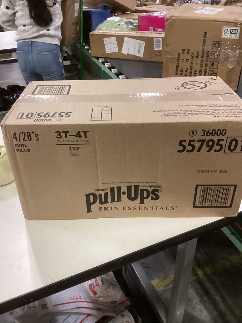 Condition photo showing New/Like New for Pull-Ups Girls' Skin Essentials Luxury Training Pants - Size 3T-4T - 112ct