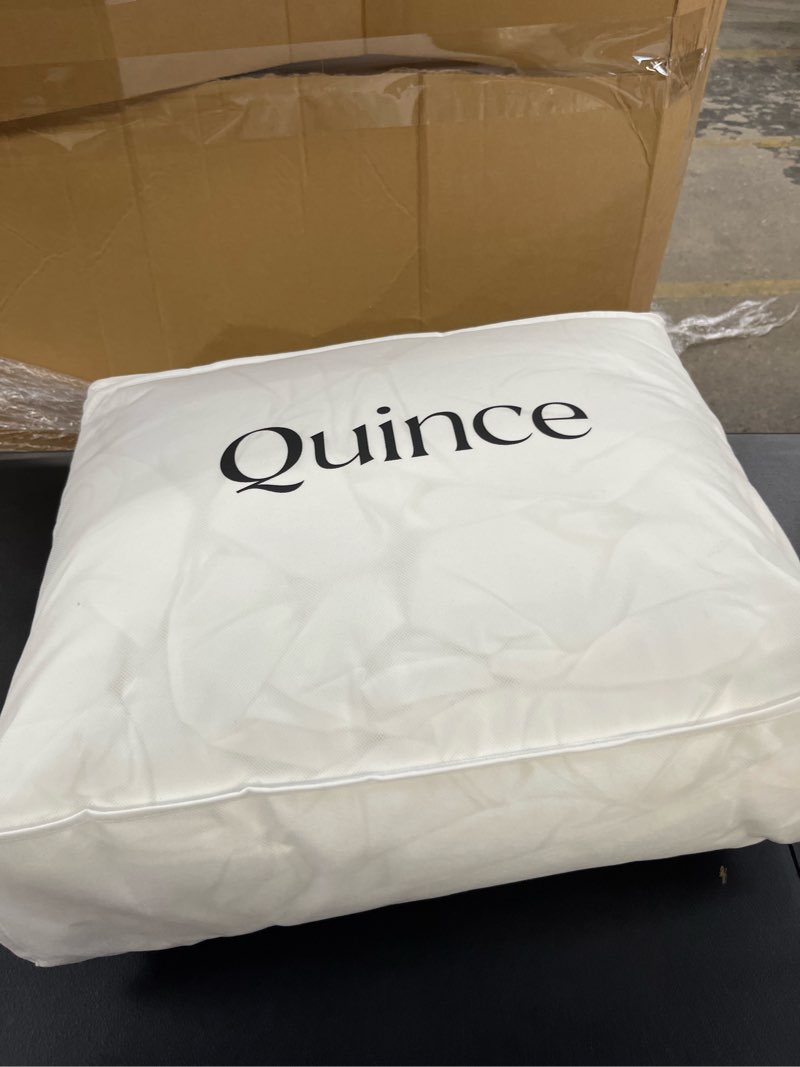 Condition photo showing New/Like New for all-season premium down alternative comforter, full/queen, white