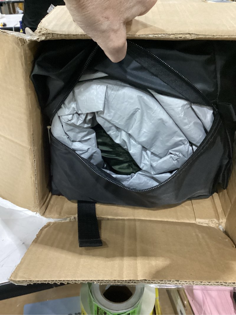 Condition photo showing As Is for campros cp tent 12-person-camping-tents,3 room family tents,waterproof windproof family tent with top rainfly,6 large mesh windows,double layer,easy set up, portable with carry bag-20' x 9' x 72"(h) olive
