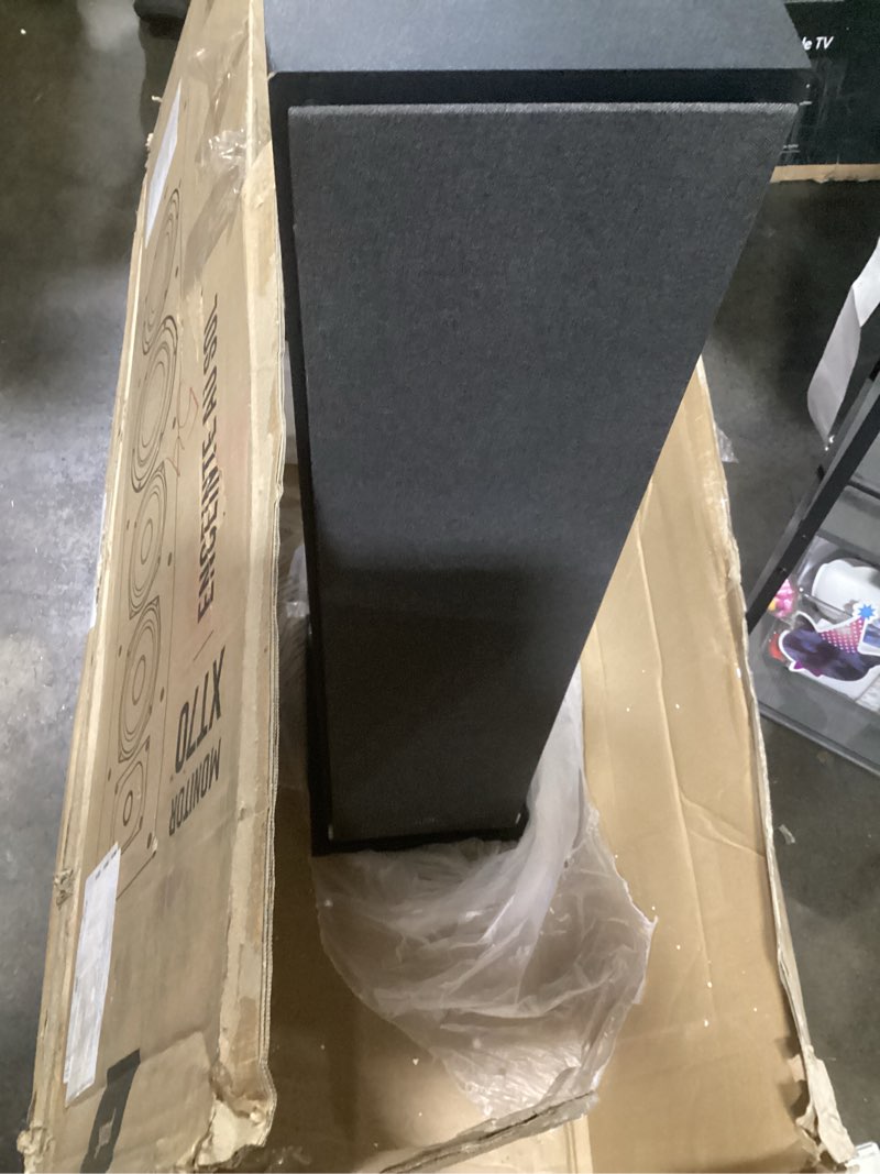 Condition photo showing As Is for polk audio - monitor xt70 tower speaker - midnight black