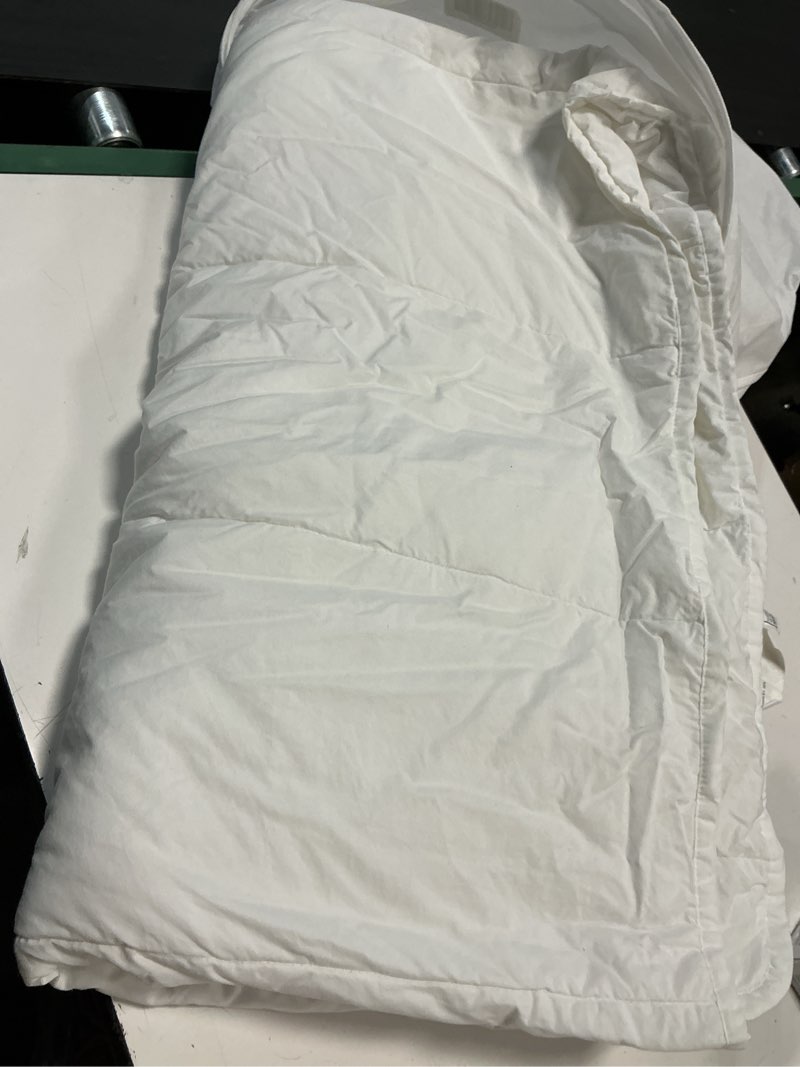 Condition photo showing As Is for (size king )premium down comforter color down 