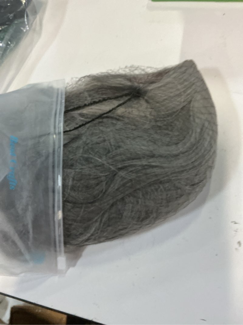 Condition photo showing Good Condition for duduwig gray wig for kids girls short wavy wig gray wig short curly wig granny costume wig grandma wig for cosplay halloween hairnet include
