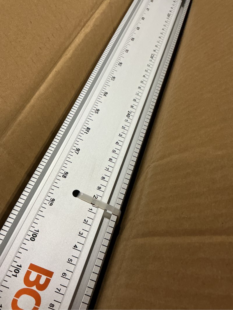 Condition photo showing Good Condition for Bora 100” WTX Ruled Clamp Edge Saw Guide for Woodworking, Contractors, Carpenters and DIY, Guide for Circular Saws, 100 Inch Cutting Length, 545100