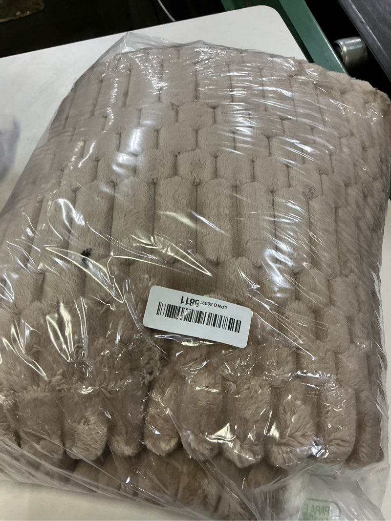 Condition photo showing Good Condition for plush warm sofa covers washable, funny fuzzy couch cover for dogs washable, non-slip couch covers for sectional sofas, soft sofa slipcover for pet & kid(1pc, light brown, 36"×94", single seater) light brown 1pc/36"×94"/large sectional sofas