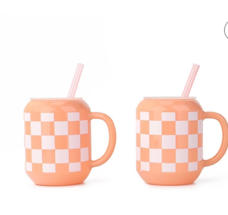 14oz Drinkware Pink/yellow/blue  and 12.8oz Drinkware Clear - Bullseye's Playground™8 units 