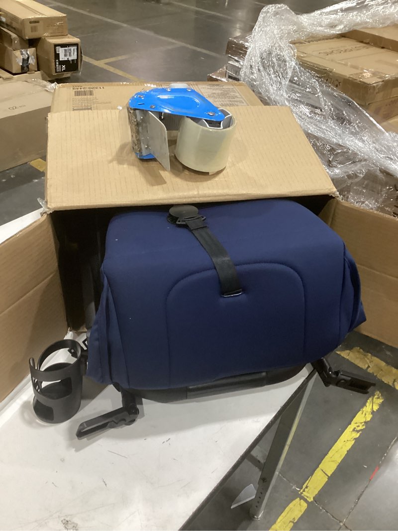 Condition photo showing As Is for delta children icon ultra compact lightweight everyday & travel stroller - one-hand fold - only 15.6 pounds - fits in overhead compartments - greenguard gold certified - multi-position recline, navy