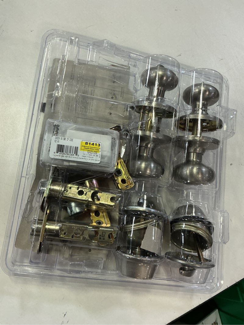 Condition photo showing As Is for ENTRY KNB/SNGL DEDBLT SN