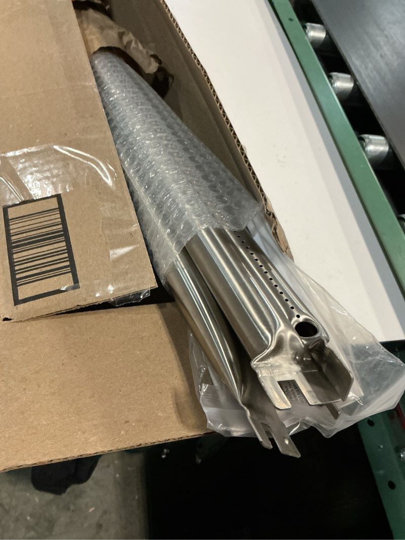 Condition photo showing Good Condition for uniflasy 7508 grill burner tube for weber genesis silver b/c gold b/c spirit 700 spirit e-310, e-320 side control weber 900 grill parts stainless steel gas grill burner tube kit 28 1/8 inch
