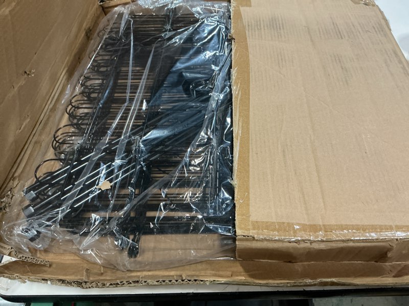 Condition photo showing New/Like New for 10 panels no dig decorative garden fence with gate for yard, 24 in(h) x 20 ft(l) animal barrier fencing for outdoor dog, metal portable garden fences for borders, pets, landscape, temporary fence 10 panels-24 in(h) x 20 ft(l) with gate