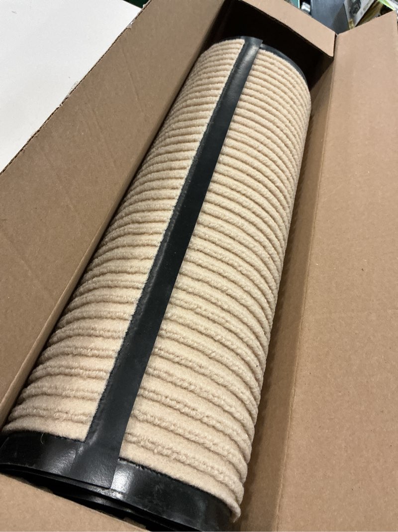 Condition photo showing Good Condition for olanly front door mat indoor outdoor entrance, waterproof heavy duty doormat, fade resistant, low profile, easy clean patio porch welcome floor mats for entry, 71x23, beige 71" x 23" beige