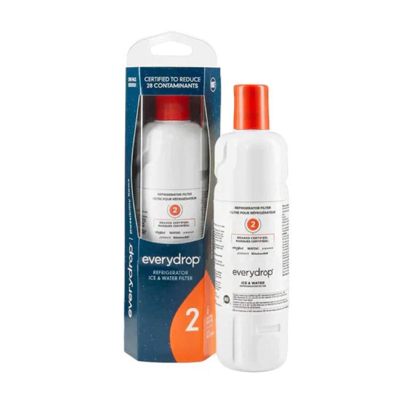 everydrop® by Whirlpool Ice and Water Refrigerator Filter 2, EDR2RXD1, Single-Pack 1 Pack