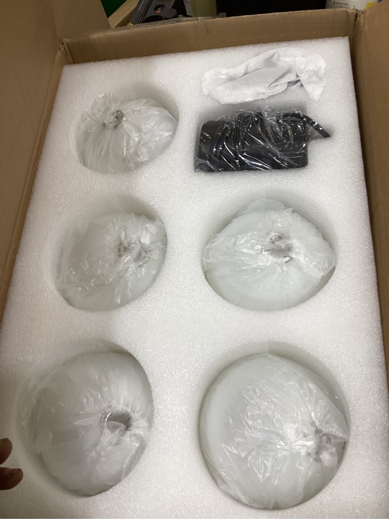 Condition photo showing Good Condition for Glass Globe Chandelier,Modern Black Chandeliers for Dining Room Mid Century Sputnik Pendant Light Fixtures for Kitchen Island Living Room,Bedroom,Staircase,Entryway,Foyer Black-5