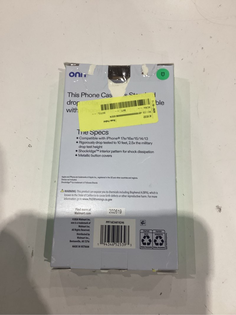 Condition photo showing Good Condition for onn pink floral with gems phone case for iphone 17 e/16e