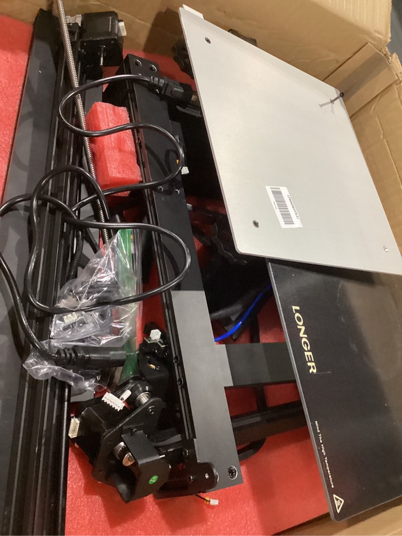 Condition photo showing As Is for USED NOT TESTED Longer LK5 Pro 3 3D Printer 11.8x11.8x15.7in Large Printing Size FDM 3D Printer Fully Open Source Motherboard Upgrade TMC 2209 with Resume Printing 3D Printers 95% Pre-Assembled Ideal for Beginners