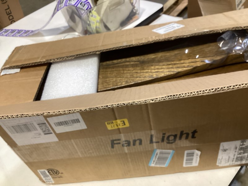 Condition photo showing New/Like New for 52" ceiling fans with lights and remote control, indoor outdoor ceiling fans farmhouse, timing 6 speeds 3 color light with memory lighting function amber wood ceiling fan