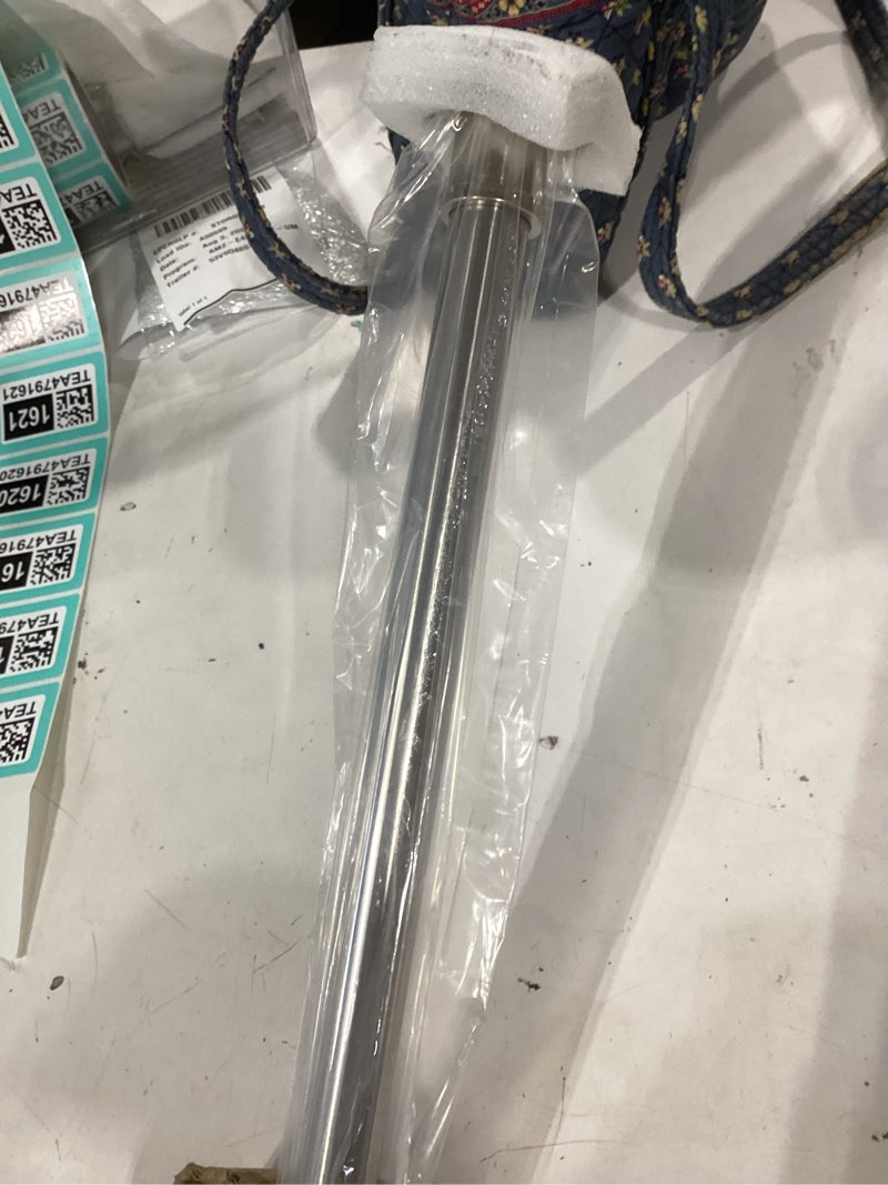 Condition photo showing Good Condition for briofox industrial shower curtain rod - rustproof non-slip 43-72 inch 304 stainless steel tension curtain rod for window or bathroom, brushed nickel 43-72 inch brushed nickel