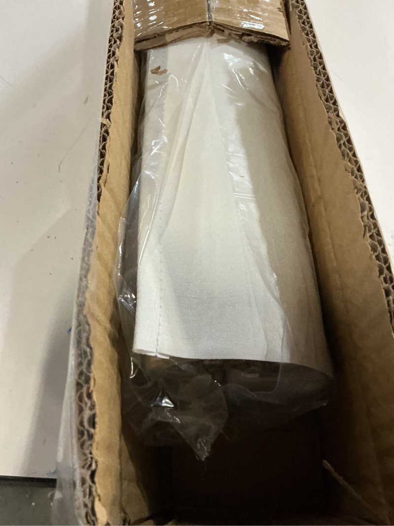 Condition photo showing As Is for LazBlinds Cordless Roman Shades for Windows, Blackout Room Darkening Thermal Insulated Window Blinds, Lightweight Fabric Blinds for Indoor Windows, 21" W x 60" H, Off White Blackout - Off White 21" W x 60" H