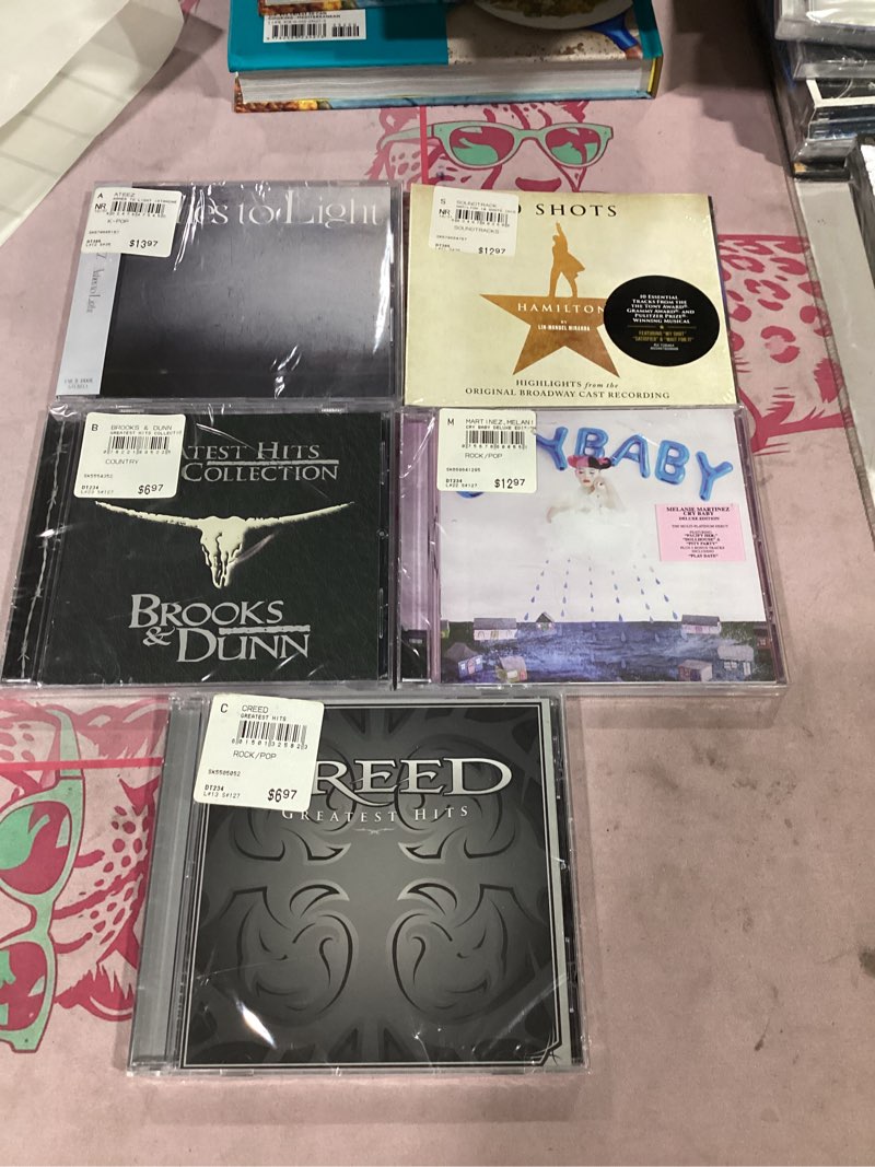 assorted music cd’s