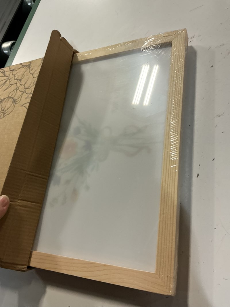 Condition photo showing Good Condition for physkoa handprint birthday art kit for mom & grandma – diy floral keepsake craft with frame – happy birthday gift from kids, daughter, son – handprint painting activity (art deco-b)