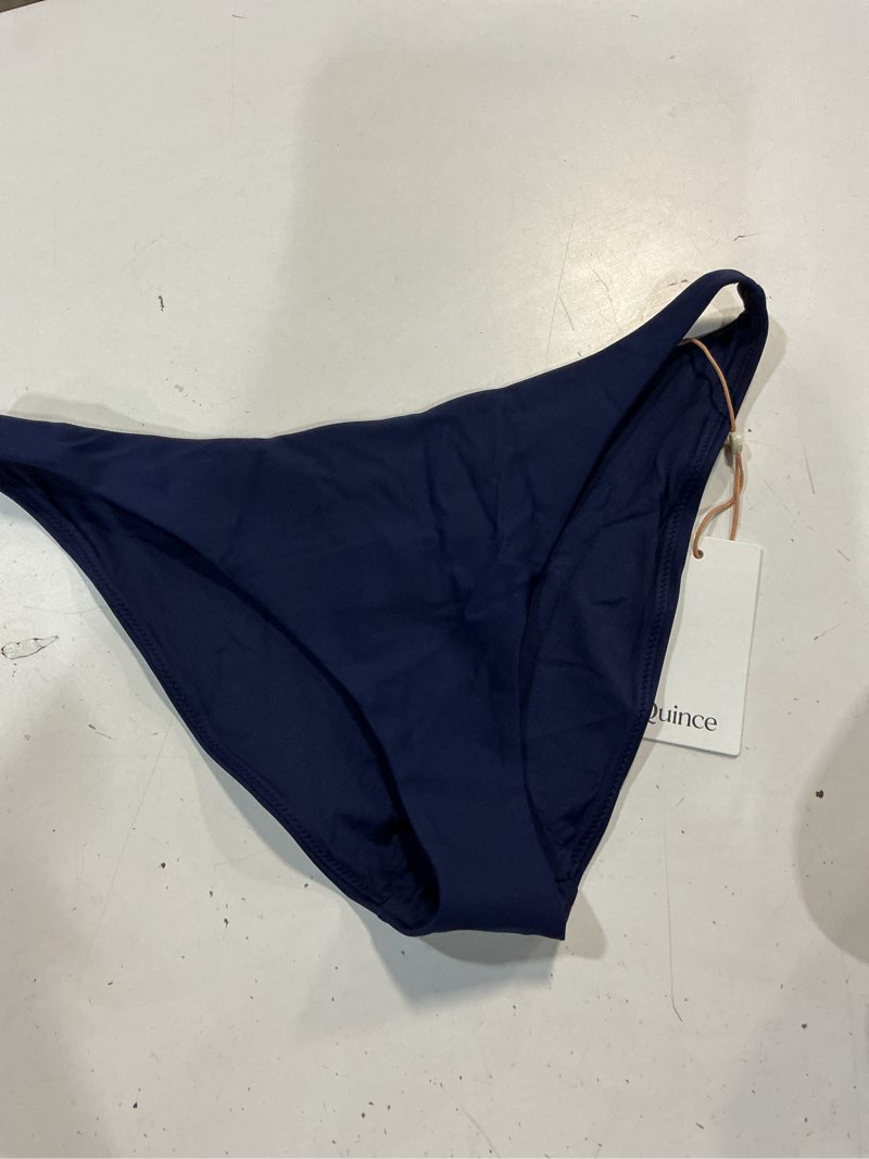 Condition photo showing New/Like New for italian low-rise bikini bottom, s, deep navy