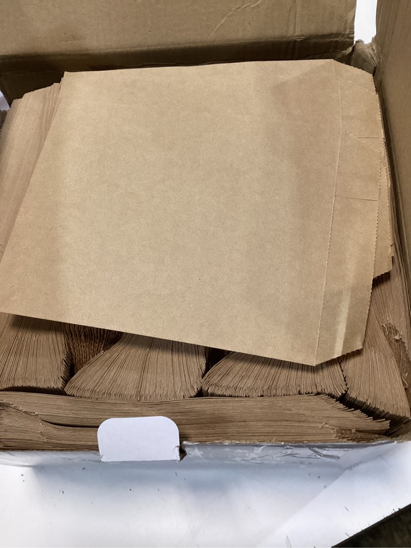 Condition photo showing Good Condition for outus 1000 pcs mini flat kraft paper bags natural treat popcorn party favor silverware envelope merchandise bags for cookies desserts snacks sandwiches chocolate candy (5 x 7 inch) 5 x 7 inch 1000