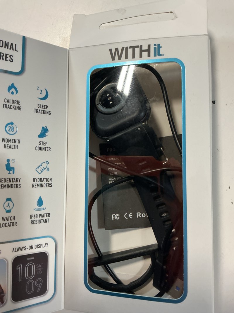 Condition photo showing As Is for withit giga smartwatch