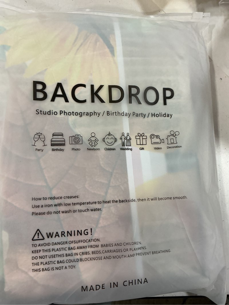 Condition photo showing New/Like New for Alltten 7x5ft Happy Thanksgiving Backdrop Fall Thanksgiving Backdrops for Photoshoot Friendsgiving Decorations for Party F203