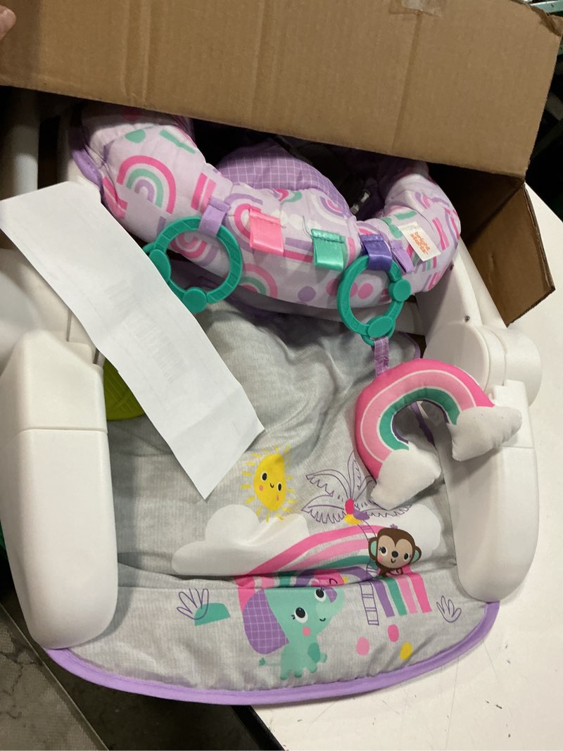 Condition photo showing Good Condition for bright starts learn-to-sit 2-position baby floor seat with toys, unisex, 4-12 months, purple paradise