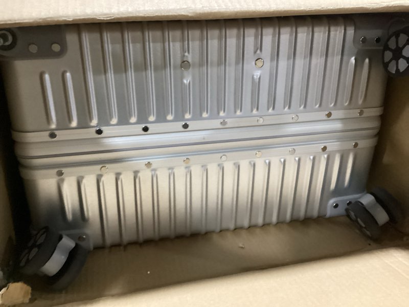 Condition photo showing Good Condition for hotway 26 inch checked in luggage with aluminum frame,pc hard shell suitcase with spinner wheels and tsa lock, large suitcase for business travel