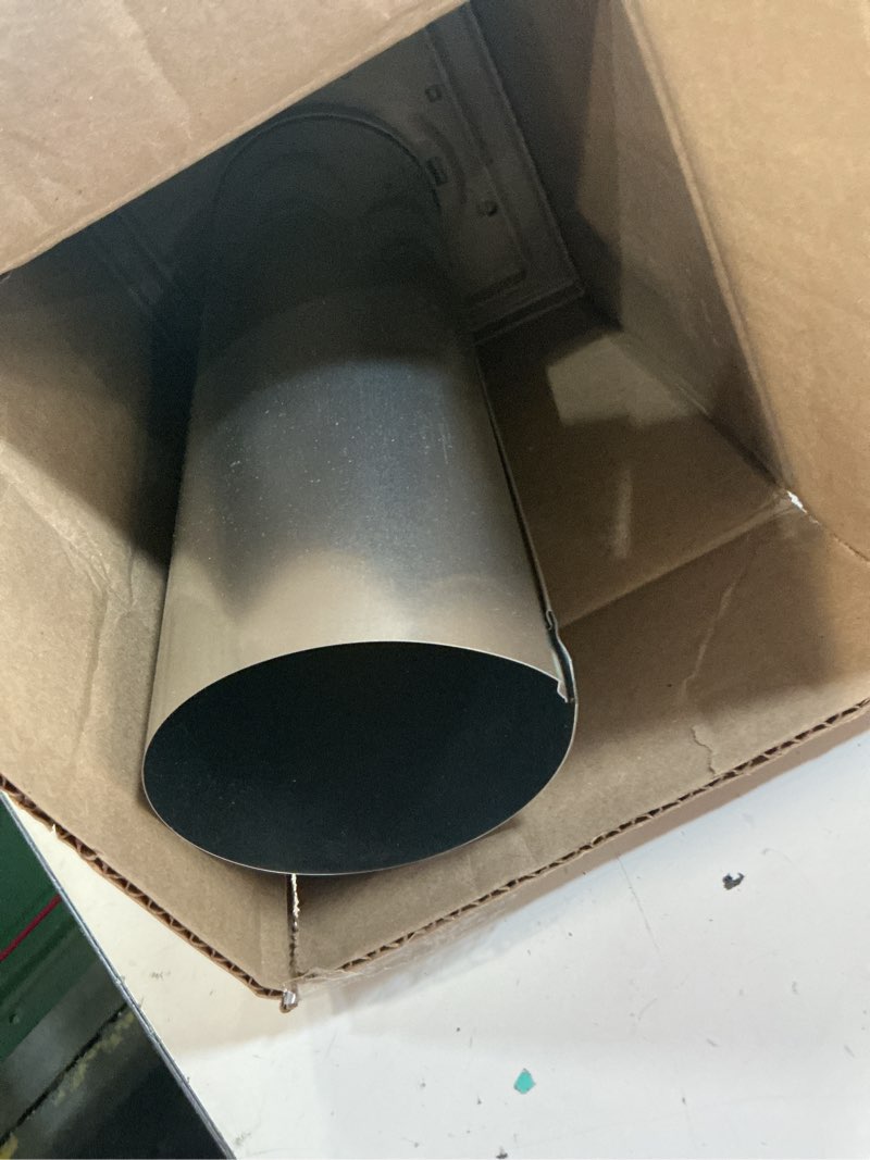 Condition photo showing New/Like New for no-pest vent dual door dryer vent cover 4 inch outdoor, made in usa, highest uv-resistant plastic, no lint-collecting screen (woodstock brown, 4” plastic vent with duct tube) 4” plastic vent with duct tube woodstock brown