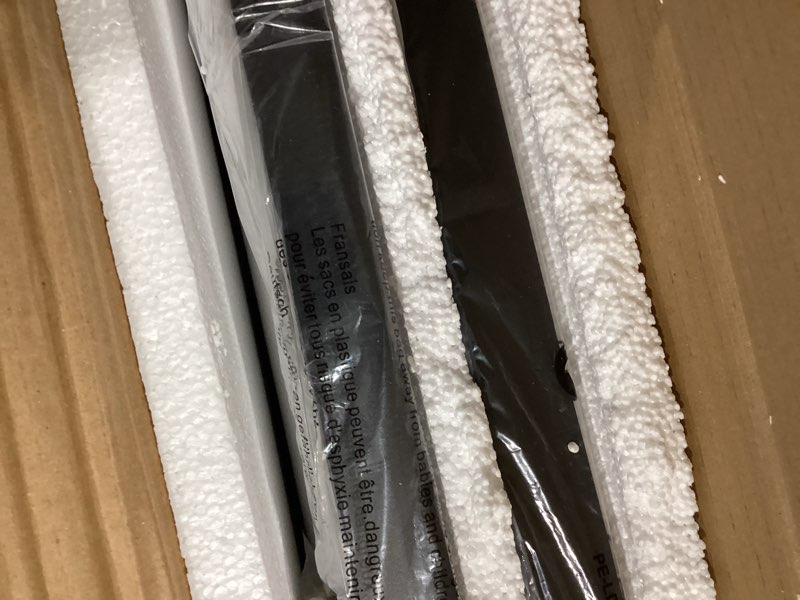 Condition photo showing Good Condition for vocalstar 2-pack black bathroom mirrors 24 x 36 inch, metal framed rounded rectangle bathroom wall v