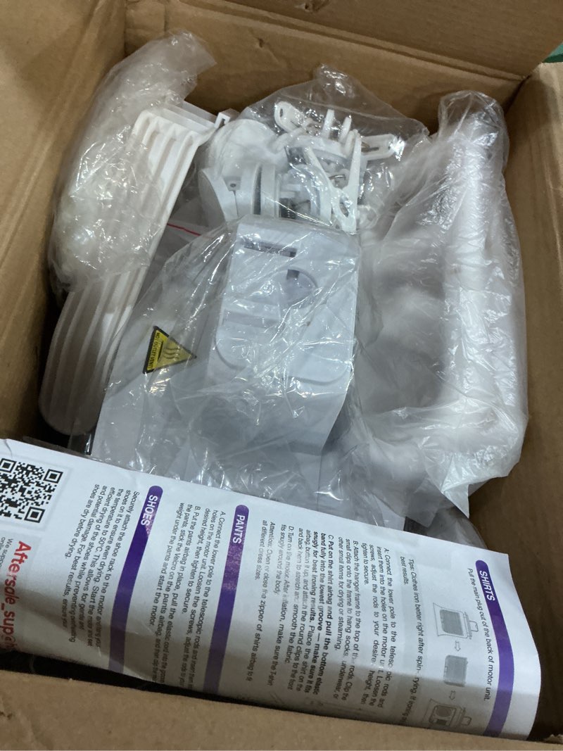 Condition photo showing Good Condition for Automatic Ironing Machine, Portable Hands-Free Wrinkle Remover for Shirts & Pants, Gentle on All Fabrics, Ironing Machine Perfect for Apartments, Business Travel & Small Spaces White