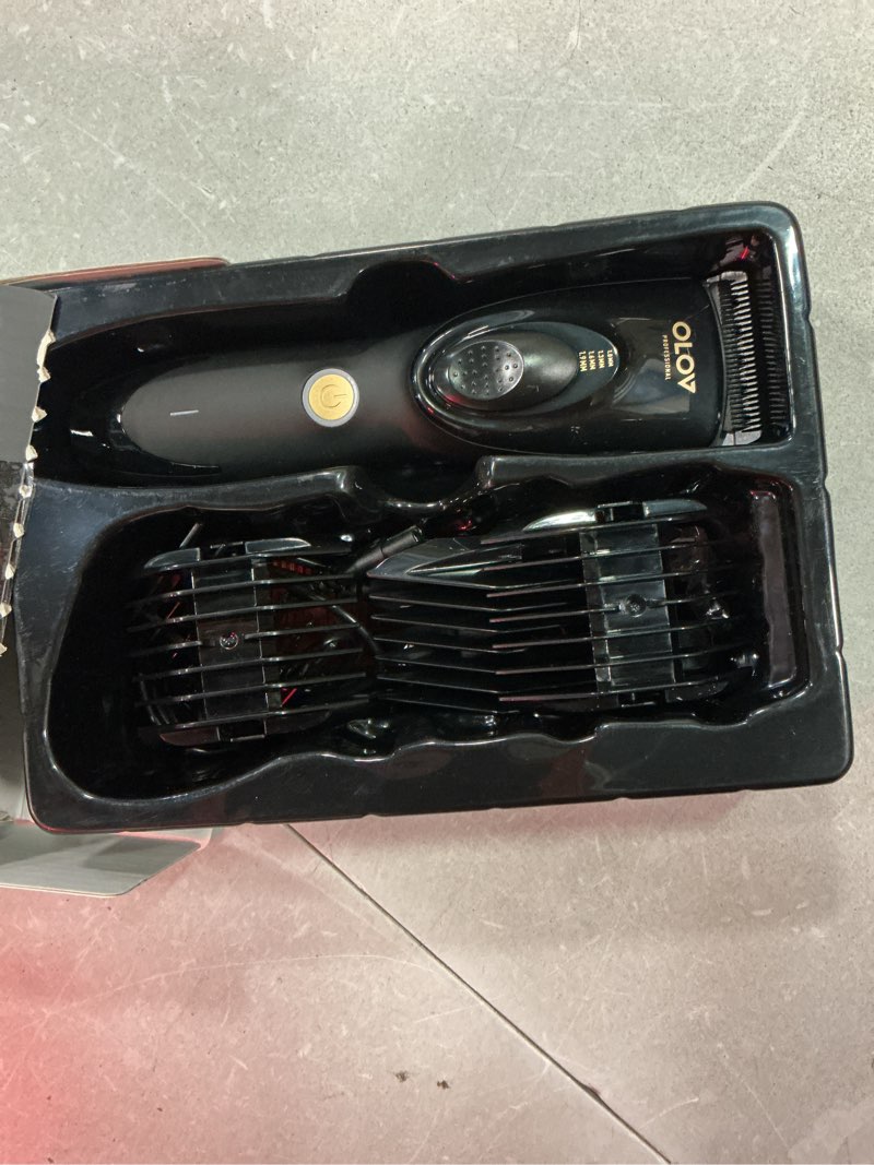 Condition photo showing As Is for olov professional hair clippers for men, cordless hair clipper kit, adjustable 4 length setting, 2-s