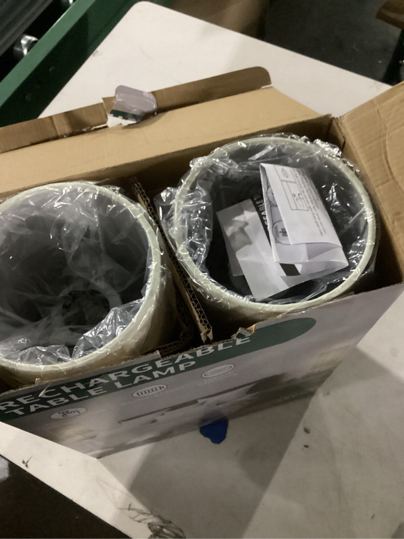 Condition photo showing Good Condition for 18Inch Cordless Lamp Table Lamps set of 2, 5000mAh Rechargeable Beside Table for Living Room, 2700K Battery Operated Small Bedroom Desk Lamp for Night Stand Linen Fabric Shade for Home?Bulb Included? Beige