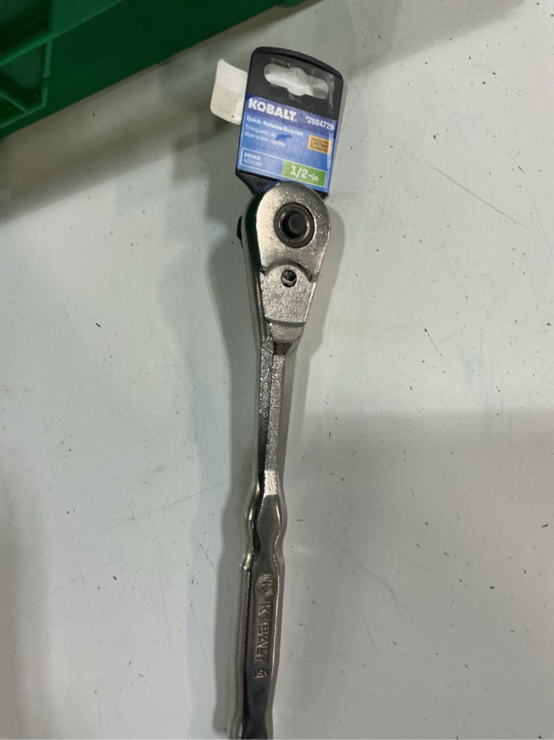 Condition photo showing Good Condition for kobalt 90-tooth 1/2-in drive full polish handle ratchet