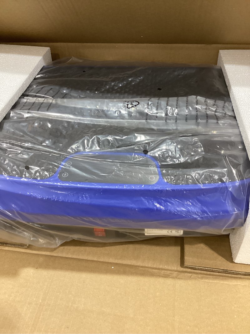 Condition photo showing New/Like New for Vibration Plate Exercise Machine, Vibrating Fitness Platform for Lymphatic Drainage, Full Body Shaker Workout Equipment, Bluetooth Power Shaping Vibrate Plate, Board Sport for Home Exercise Gym, Blue