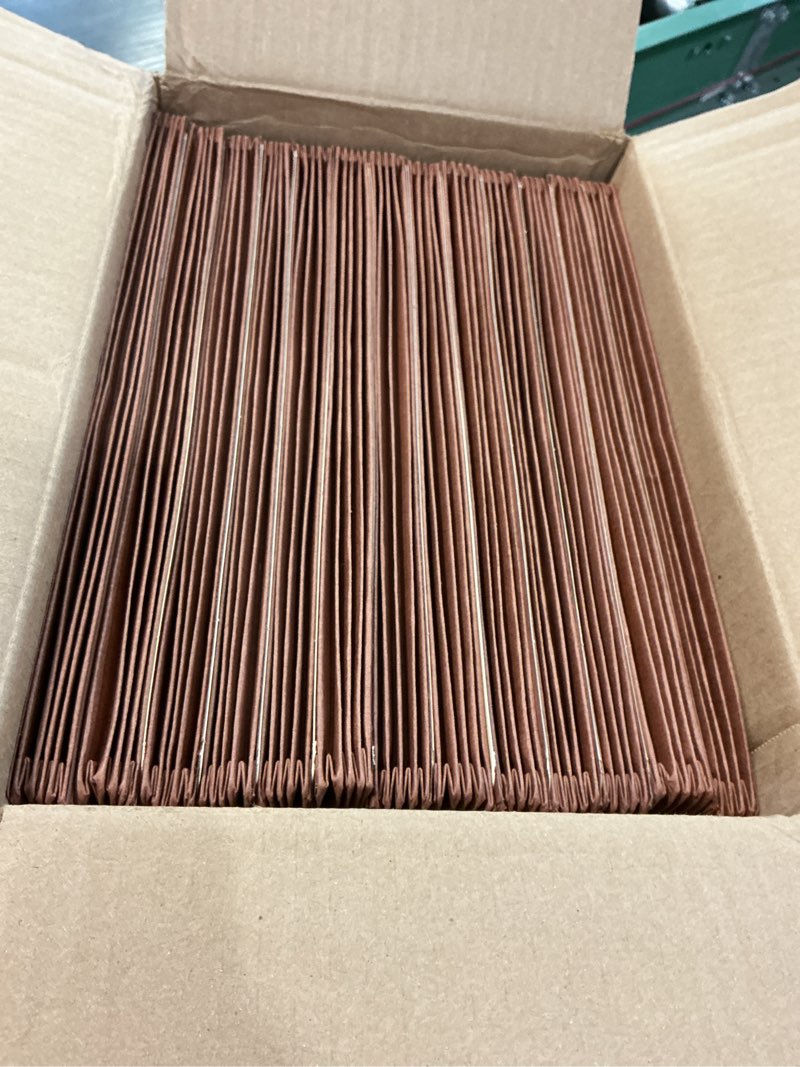 Condition photo showing As Is for Amazon Basics Expanding File Folder Organizer with Pockets, Letter Size, 3.5-Inch Expansion, 25-Pack, 9.5 x 11.75 Inches, Brown