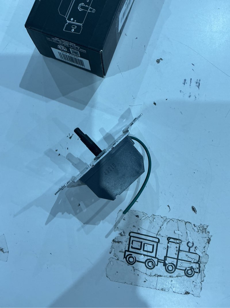 Condition photo showing As Is for buster and punch dimmer module led 3-way