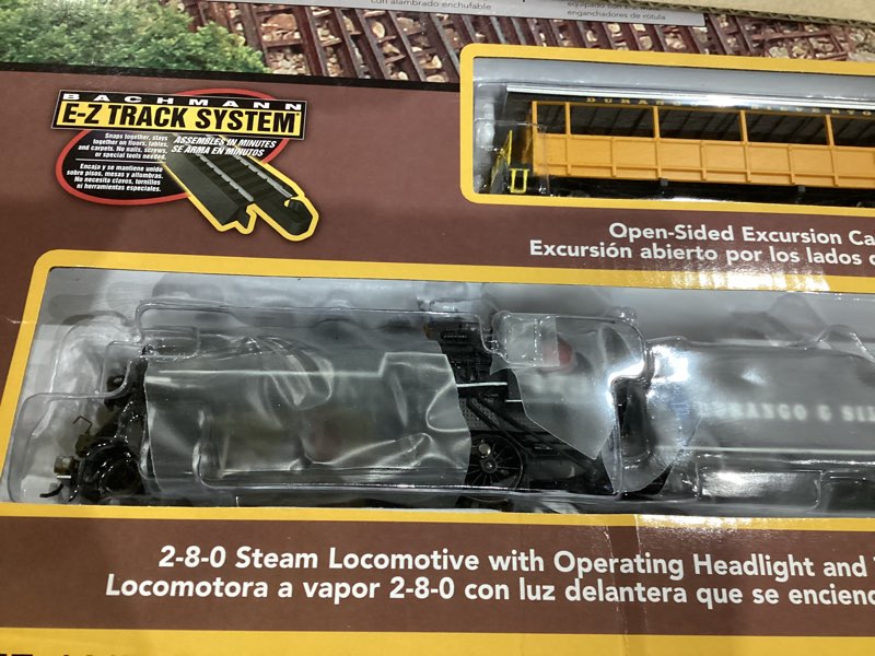 Condition photo showing As Is for Bachmann Trains - Durango & Silverton Ready To Run Electric Train Set - HO Scale, Yellow