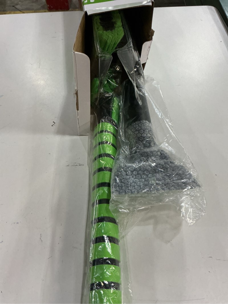 Condition photo showing Good Condition for SEAAES 51 Inch Heavy Duty Snow Brush for Trucks, Stable Design Long Handle Extendable Snow Broom for SUV, Windshield Ice Scraper with Foam Grip for Car Automobile Vehicle Window - Green Green 51 Inch