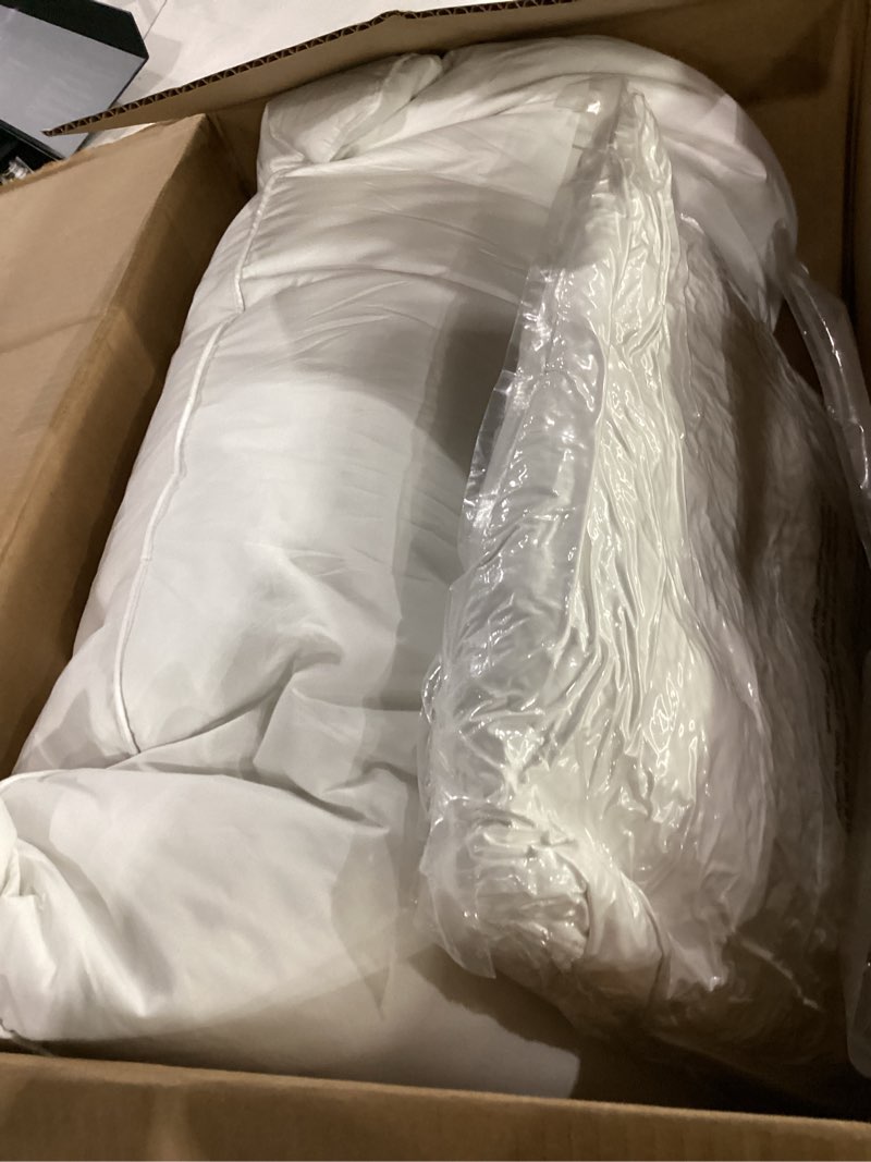 Condition photo showing Good Condition for large white down-alternative comforters