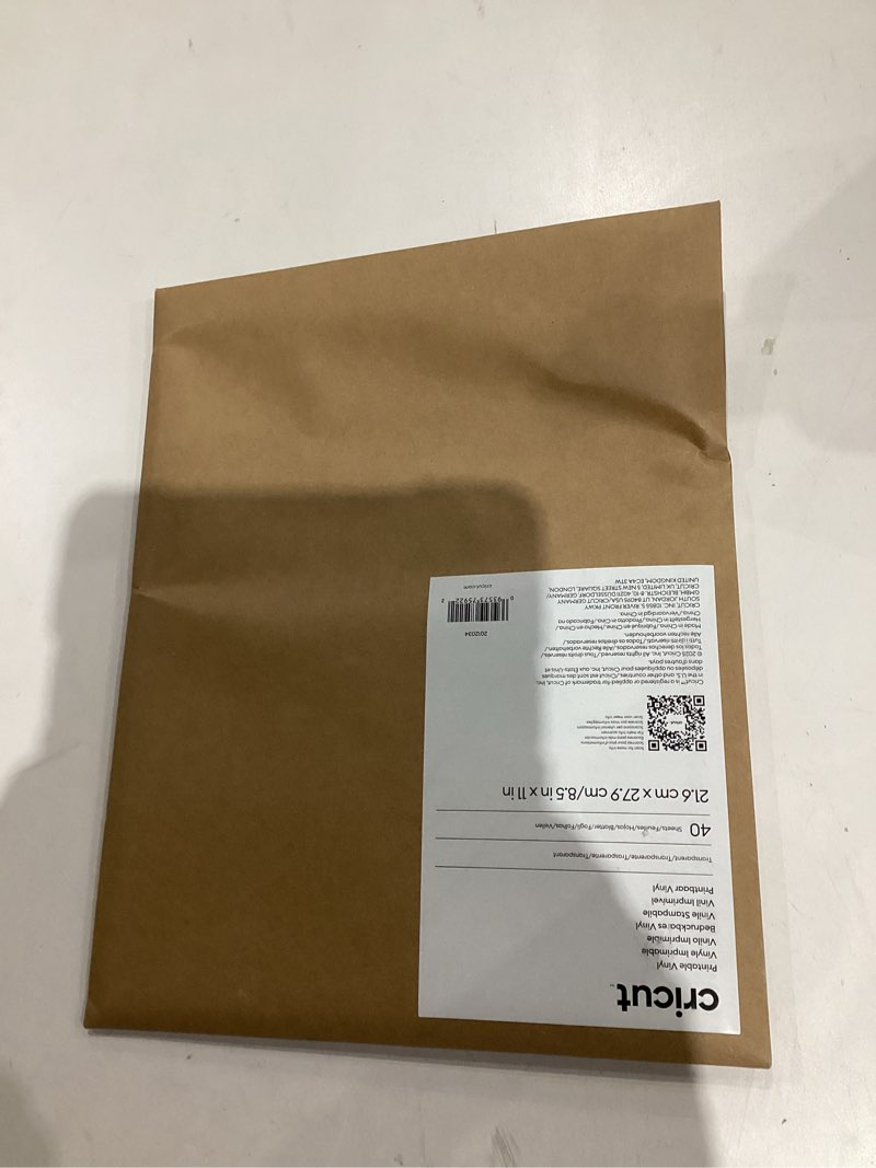 Condition photo showing New/Like New for Cricut Printable Vinyl, 40 Transparent Sheets (8.5" x 11") - Compatible with Inkjet Printers - For Joy Xtra, Explore, & Maker Machines For Inkjet Printer 40 Transparent Sheets