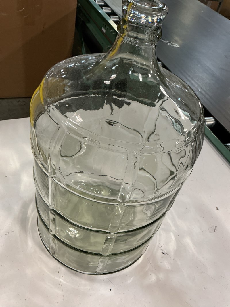Condition photo showing Good Condition for fastrack 5 gallon italian glass carboy | clear fermenter for wine & beer | for home brewing, fermentation jar & storage | durable wine fermenting jug | #7 stopper not included