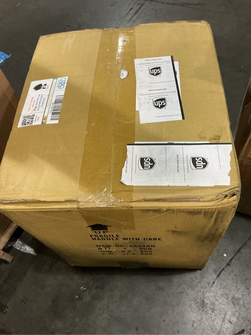 Condition photo showing Good Condition for idl packaging ca-240h strapping cart & dispenser for polypropylene (pp) coils with 8" x 8" core size - durable sturdy tube frame - spacious tray for strapping cutter, buckles and gloves for pet & pp (8" core)