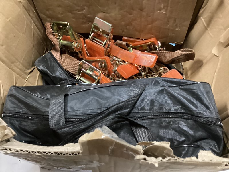 Condition photo showing As Is for Snow Chains, Tire Chains for Car SUV Pickup Trucks, Adjustable Portable Universal Emergency Anti Skid Snow Car Tire Chains for Tire Width 225-285mm, 6 Pack